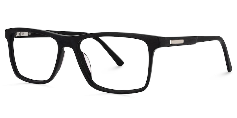 Daniel Rectangle Black Glasses