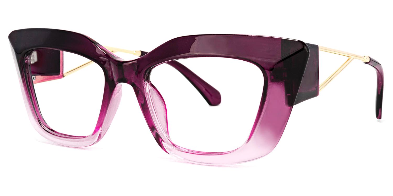 Ferrer Cateye Purple Glasses | Zeelool Glasses1