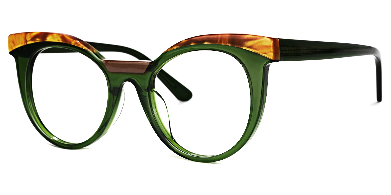 Lismary Cateye Green Glasses | Zeelool Glasses1