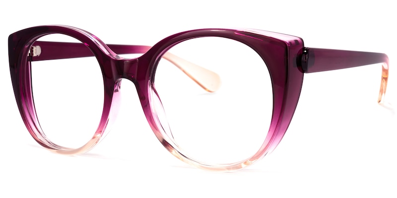 Migdalia Cateye Purple Glasses | Zeelool Glasses1