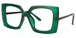 Landen Square Dark-Green Glasses2