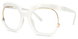 Darice Round White Glasses1
