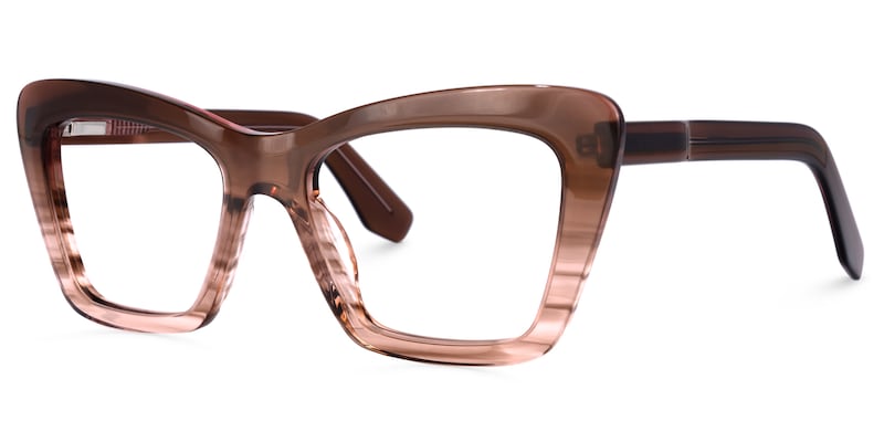 Armelin Cateye Brown Glasses | Zeelool Glasses1