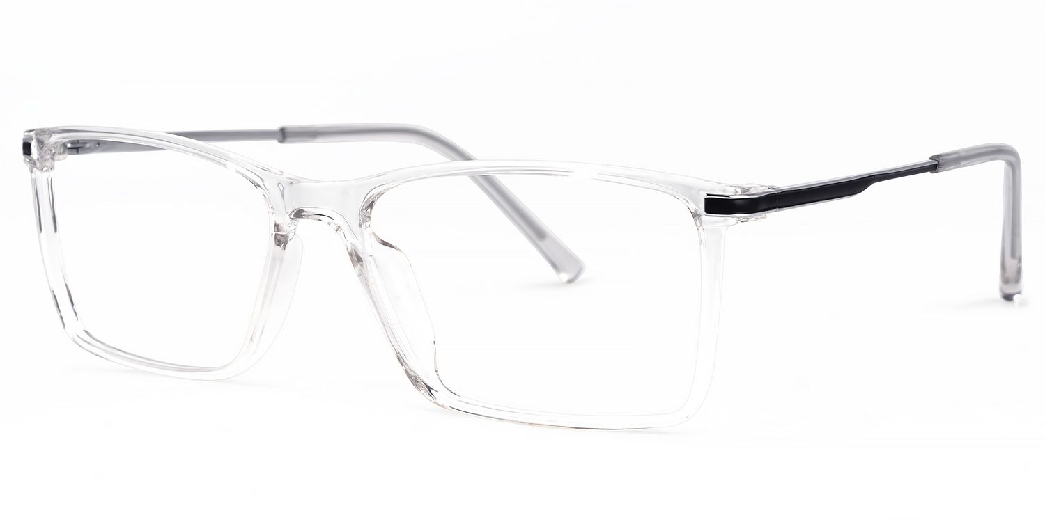 Mikysha Rectangle Clear Glasses | Zeelool Glasses1