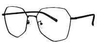 Crumpton Geometric Black Glasses1