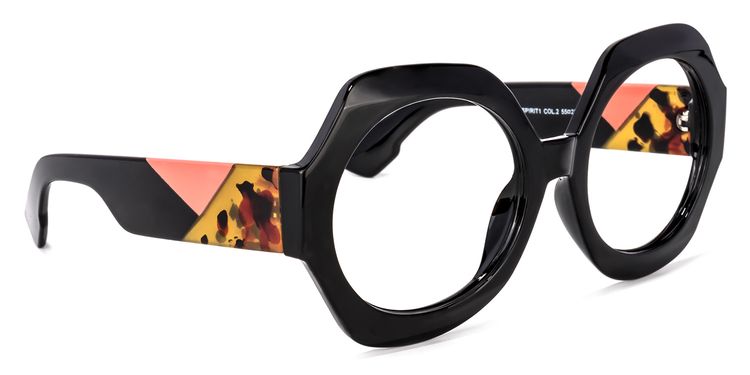 Geoffrey Geometric Black Glasses