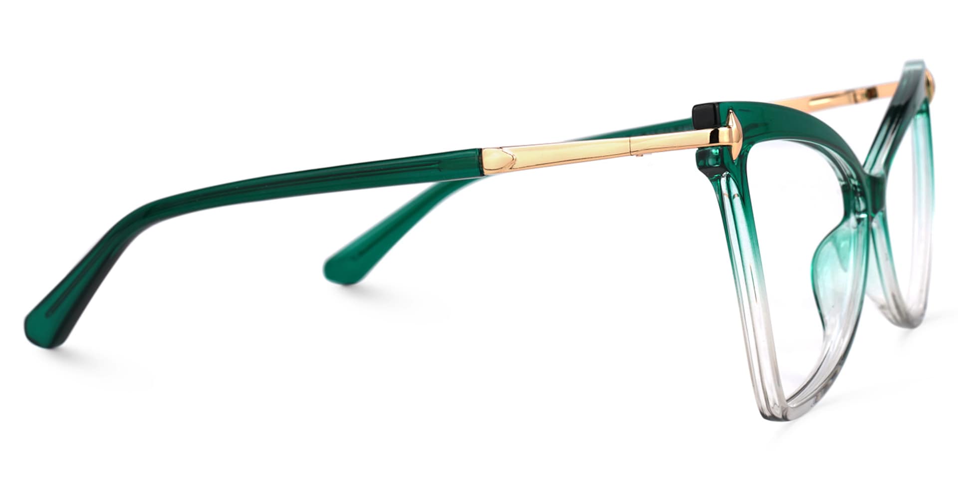 Cristina Geometric Green Glasses | Zeelool Glasses2