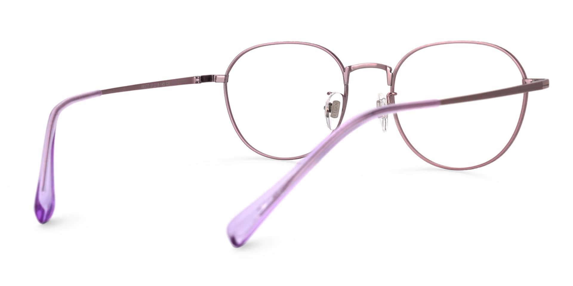 Vasquez Geometric Purple Glasses | Zeelool Glasses3