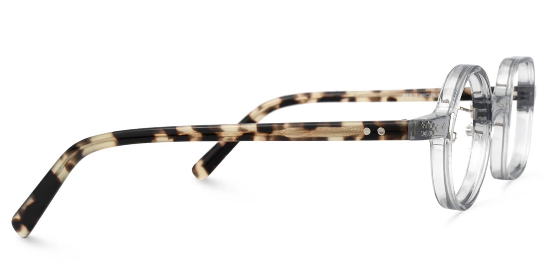 Render Asymmetric Gray Glasses | Zeelool Glasses2