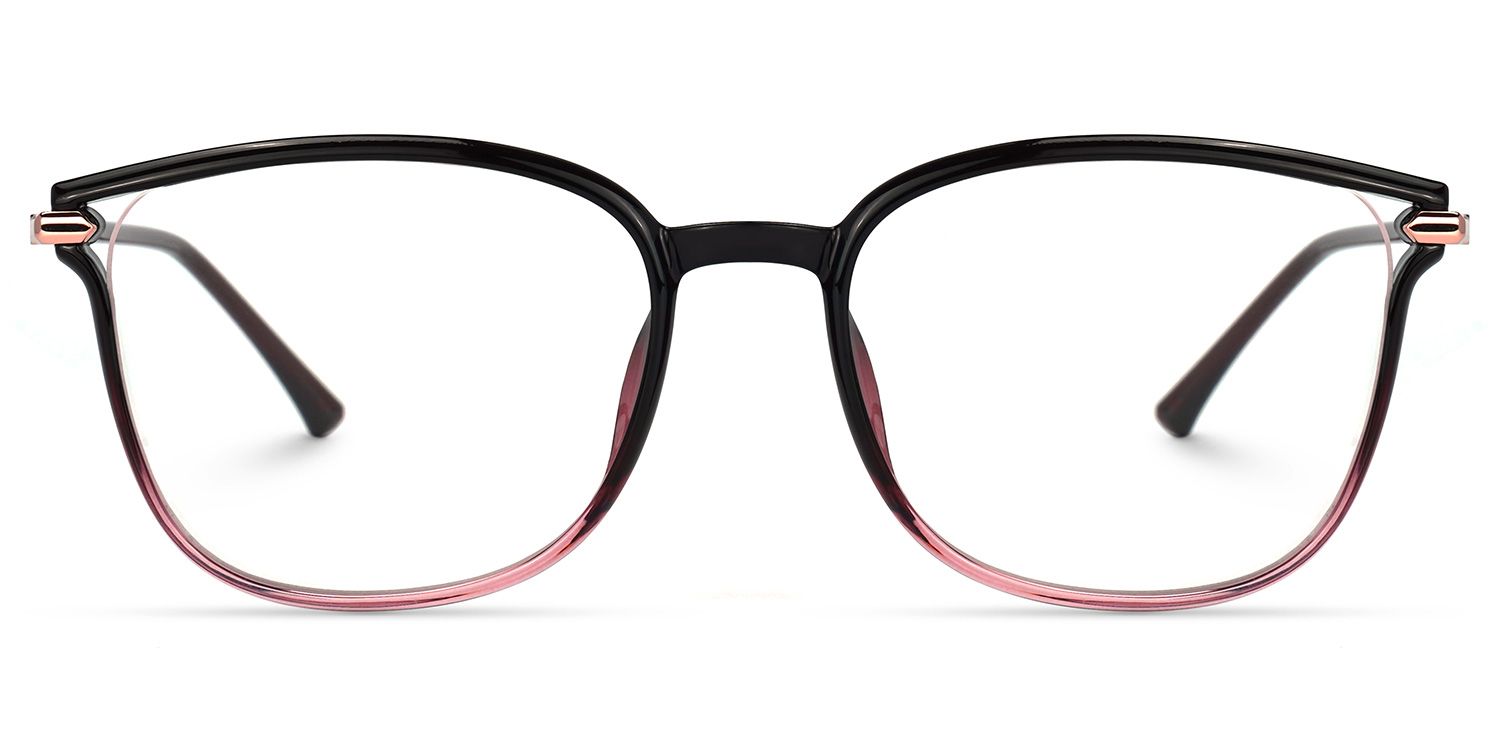 Mander Square Pink Glasses | Zeelool Glasses0