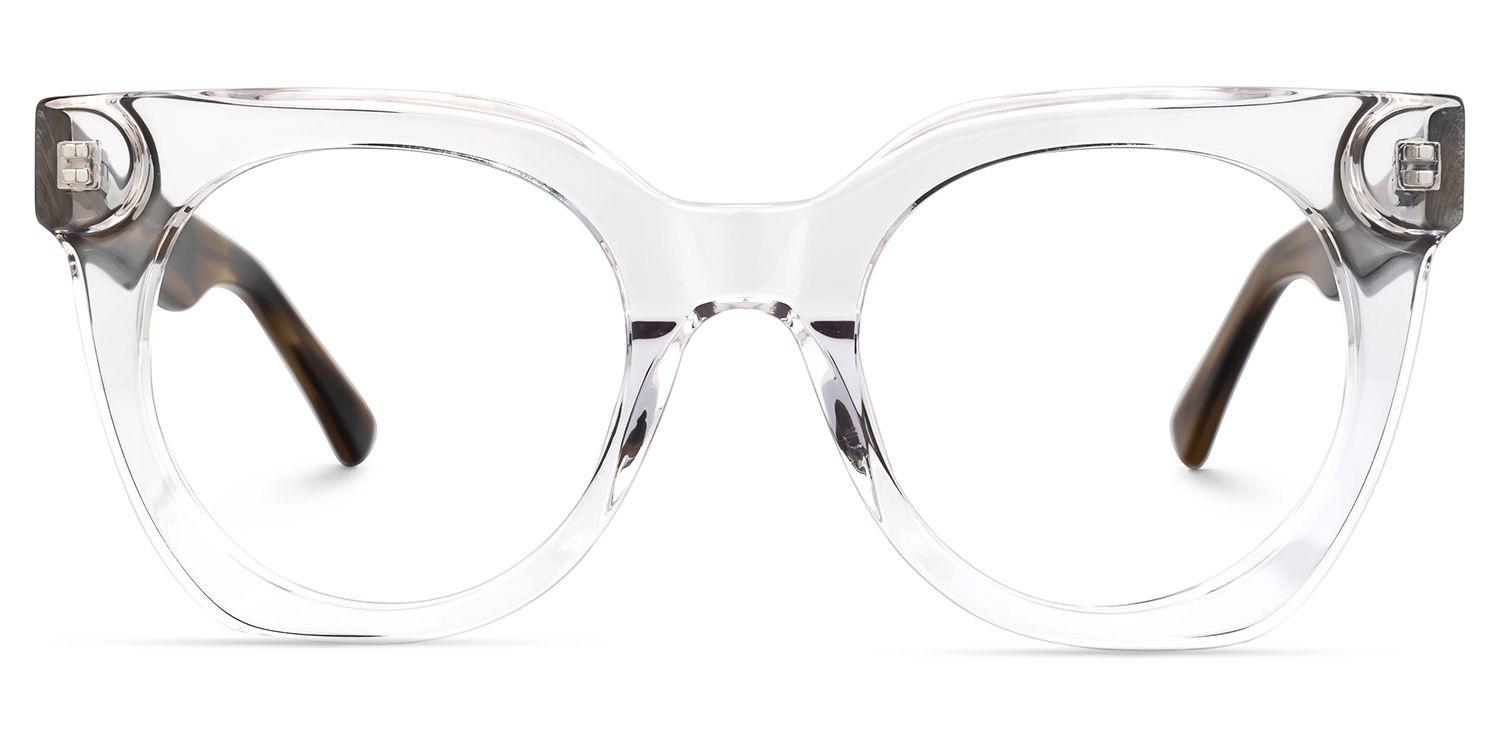 Leafy Square Clear Glasses | Zeelool Glasses0