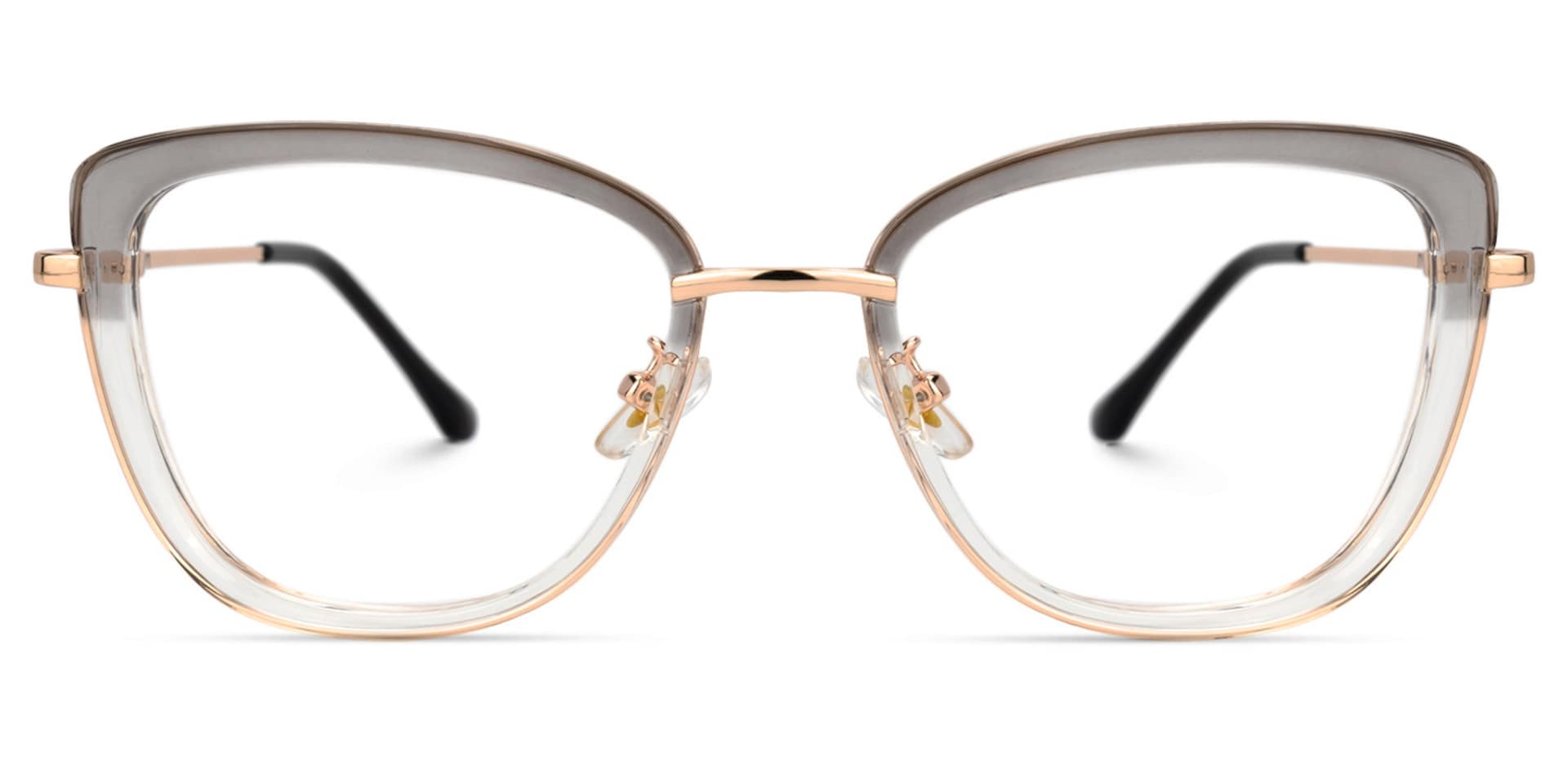 Mulero Square Gray Glasses | Zeelool Glasses0