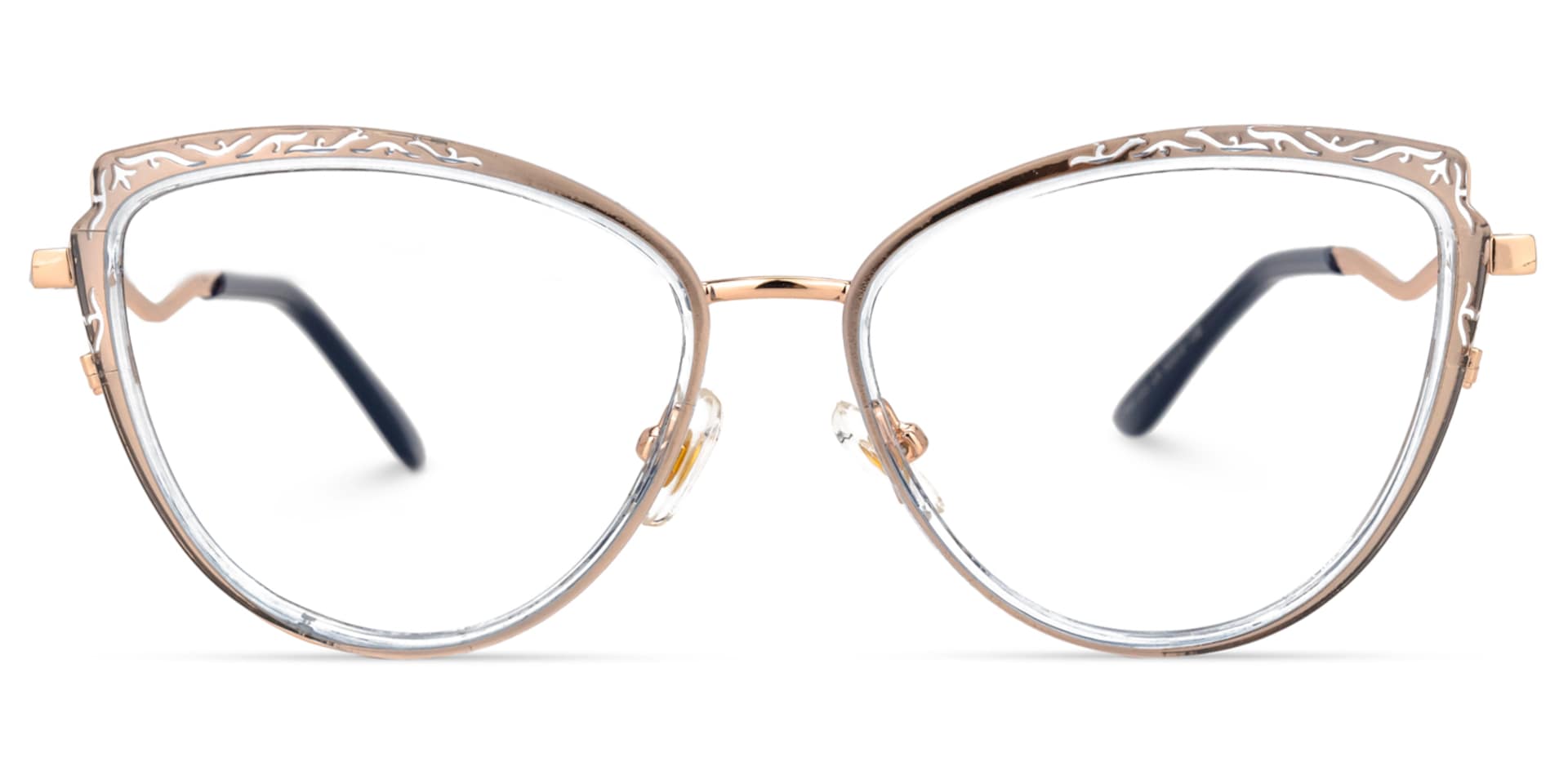 Arceiba Cateye Light-Gold Glasses | Zeelool Glasses0