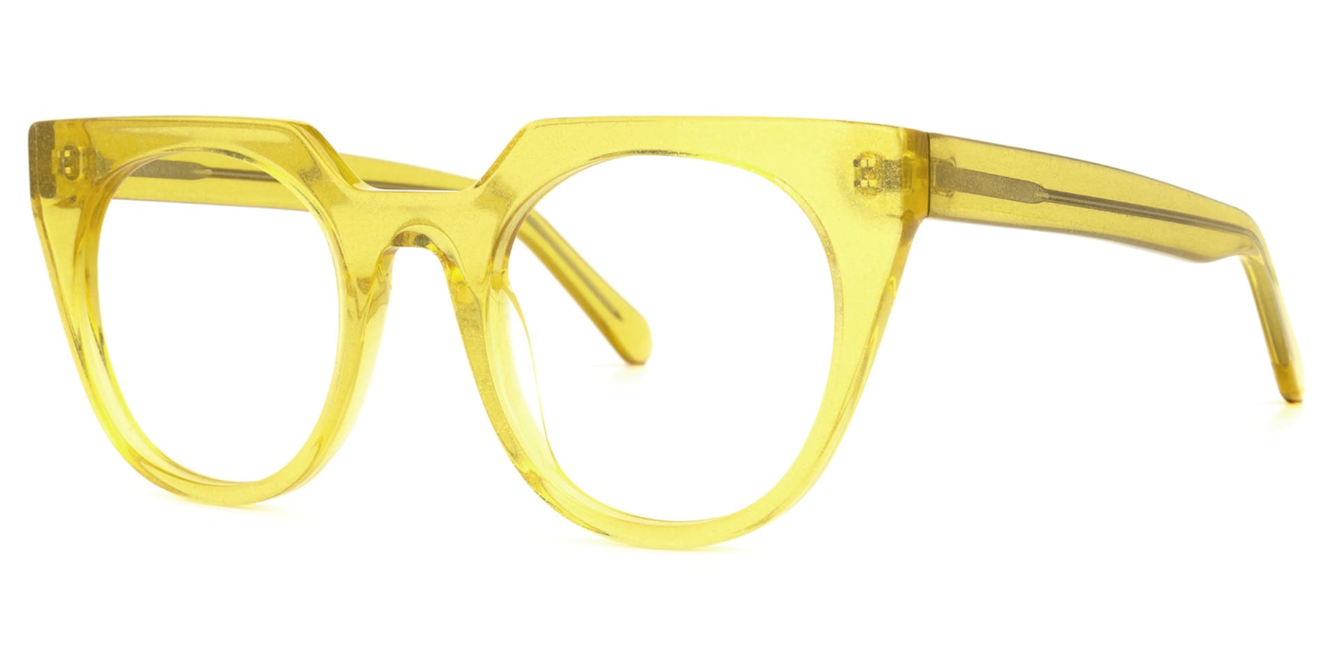 Lucie Cateye Yellow Glasses | Zeelool Glasses1