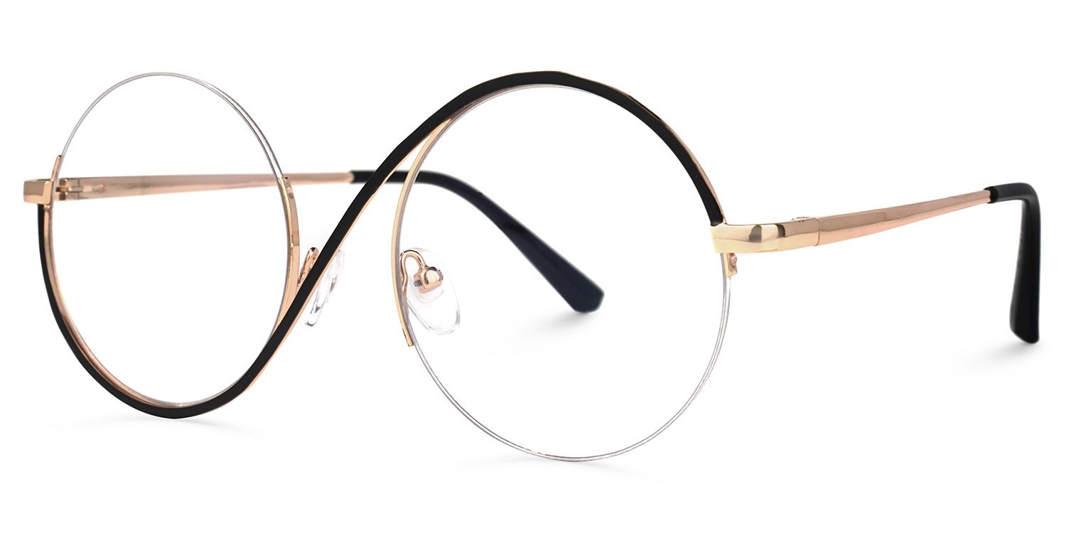 Witch Glasses - Flozif Round Black Frame Glasses | Zeelool3