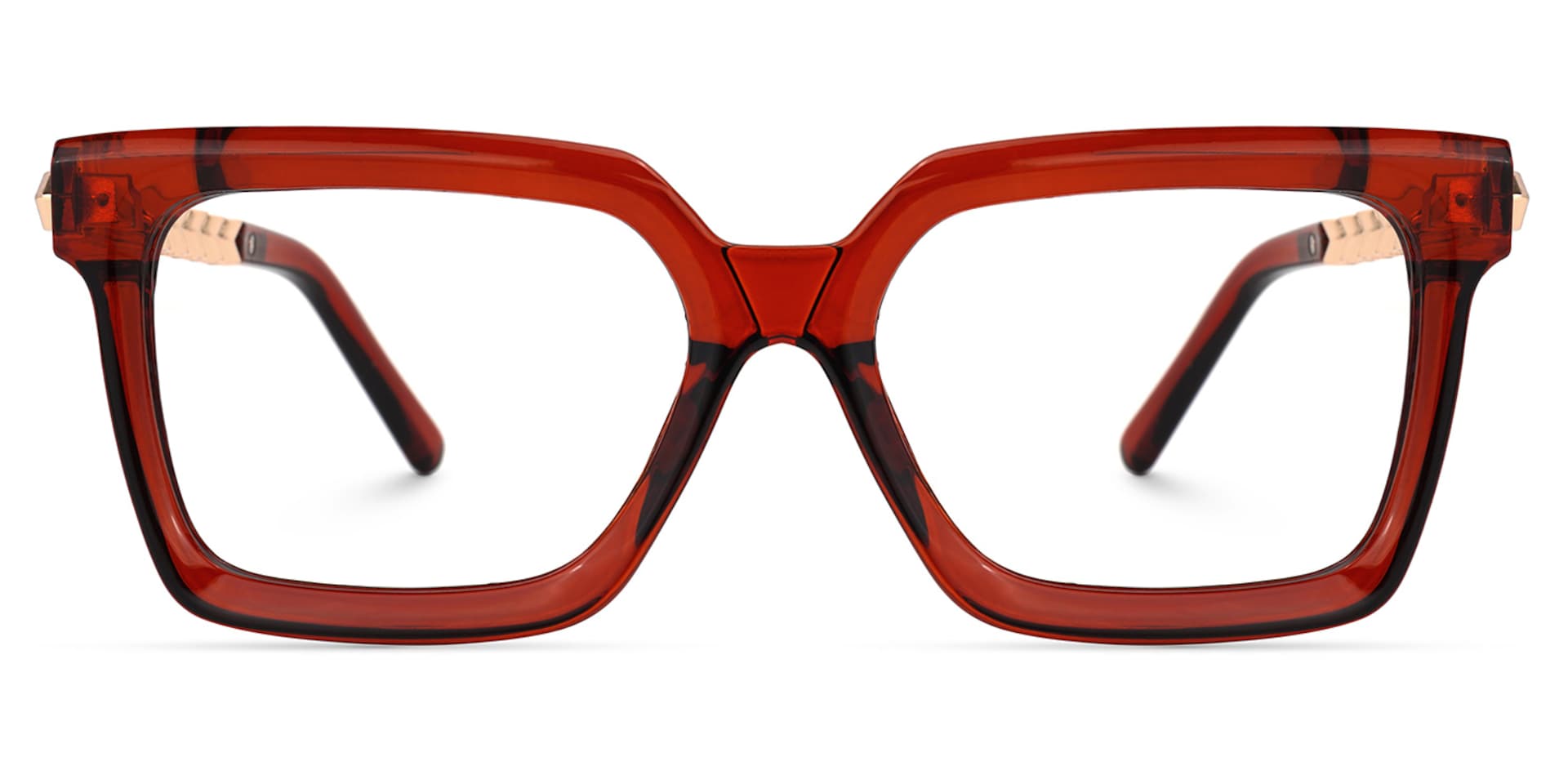 Andino Square Red Glasses | Zeelool Glasses0