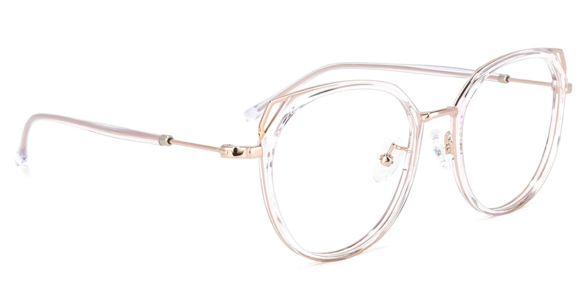 Ofelia Cateye Crystal Glasses | Zeelool Glasses2