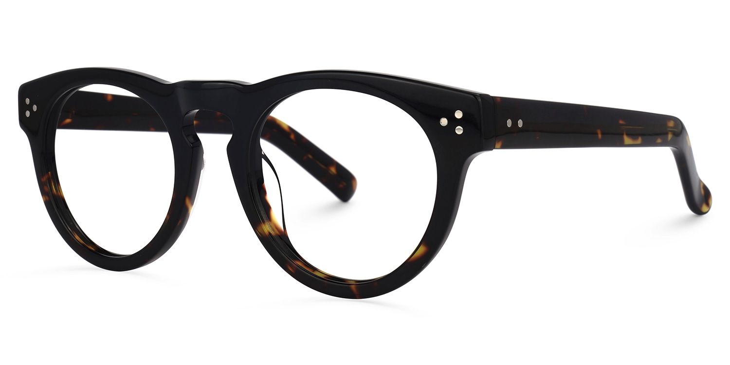 Round Tortoise Glasses | Zeelool Eyeglasses Online1