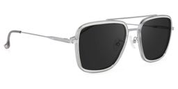 Nayeli Aviator Gray-Silver Sunglasses2