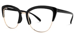 Randisha Cateye Black Glasses1