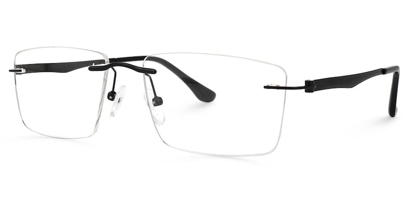 Hairston Square Black Glasses | Zeelool Glasses1