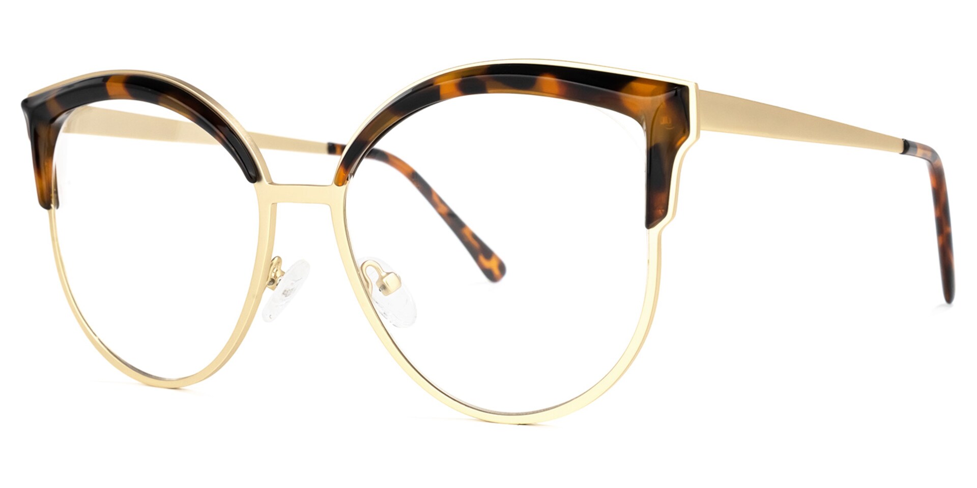 Laureano Browline Tortoise Glasses | Zeelool Glasses1