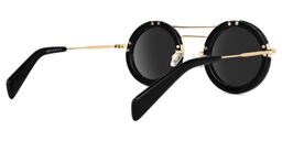 Martis Black Round Sunglasses3