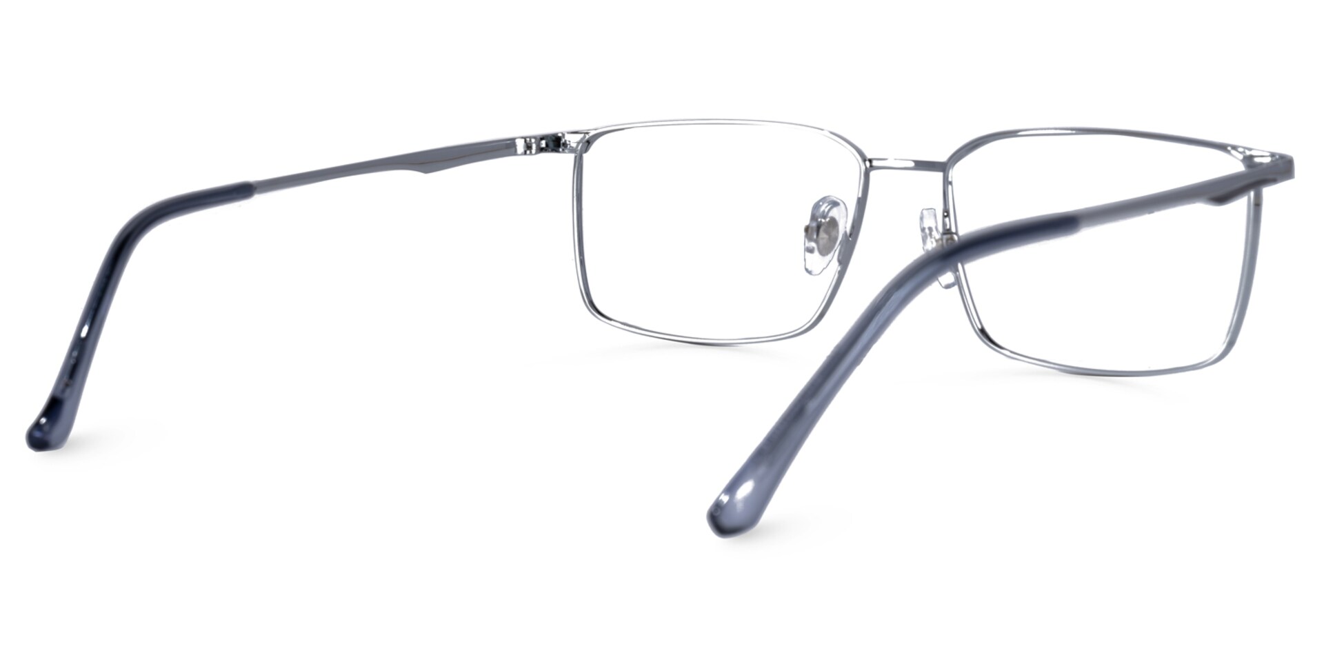 Tyrone Rectangle Silver Glasses | Zeelool Glasses3