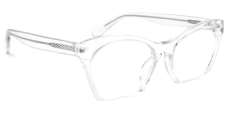 Christine Cat Eye Crystal Glasses | Zeelool Glasses2