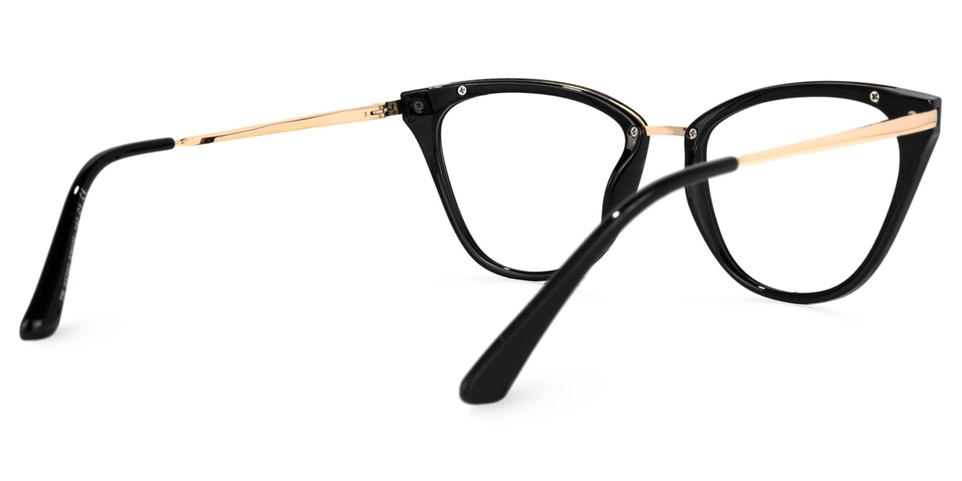Hudson Cateye Black Glasses | Zeelool Glasses3