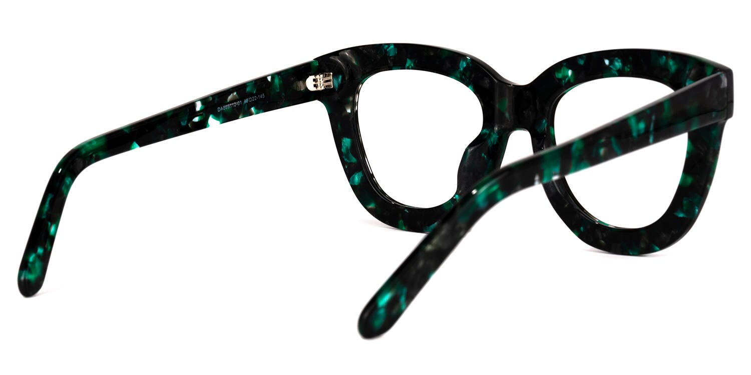Mercado Cateye Green-Floral Glasses | Zeelool Glasses