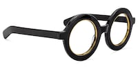 Calhoun Round Black Glasses1