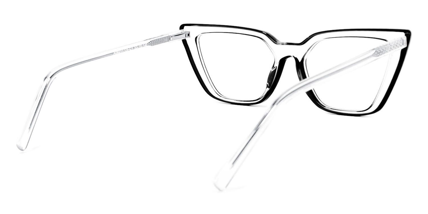 Yosef Cateye Black Glasses | Zeelool Glasses3