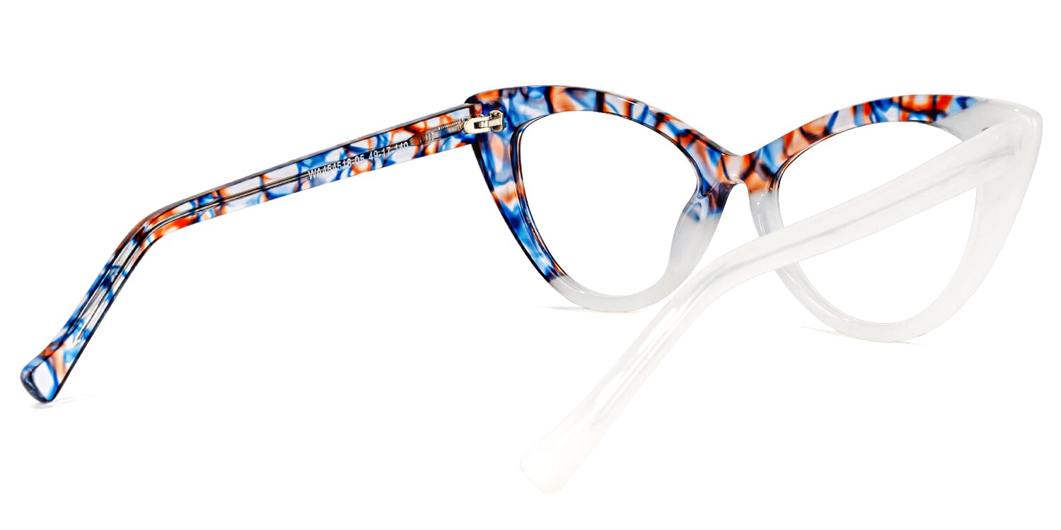 Maxine Cateye White Glasses | Zeelool Glasses