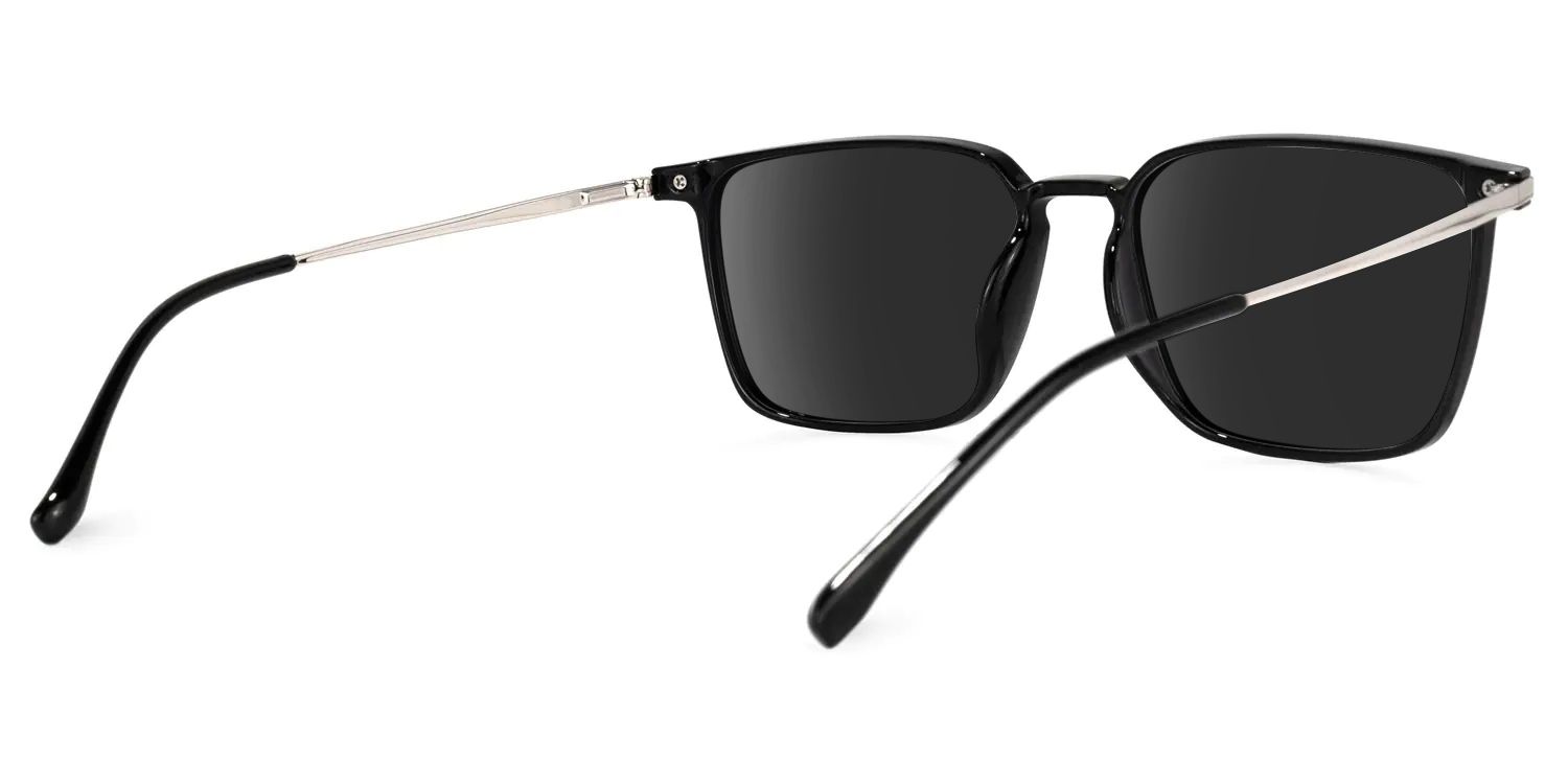 Litisha Square Black sunglasses | Zeelool Glasses3