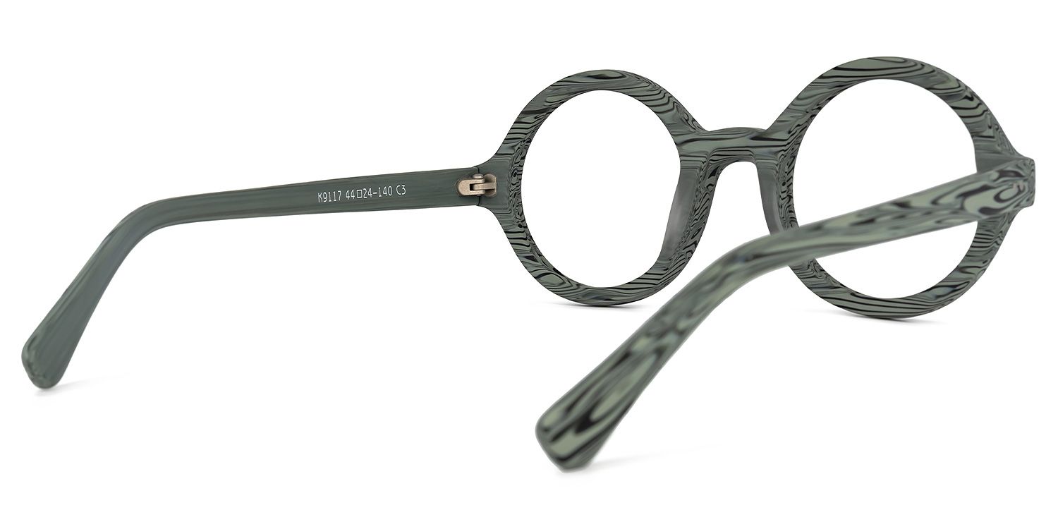 Bares Round Gray Glasses | Zeelool Glasses3