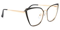 Maxwell Cateye Black Glasses2