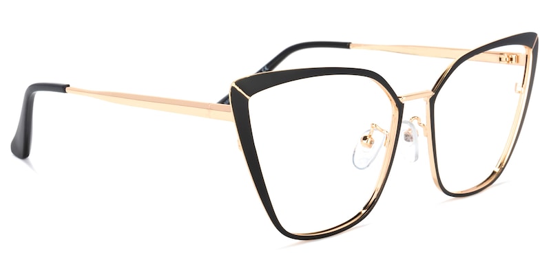 Maxwell Cateye Black Glasses | Zeelool Glasses2