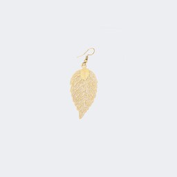 Stylish Leaf Shape Gold Earrings2