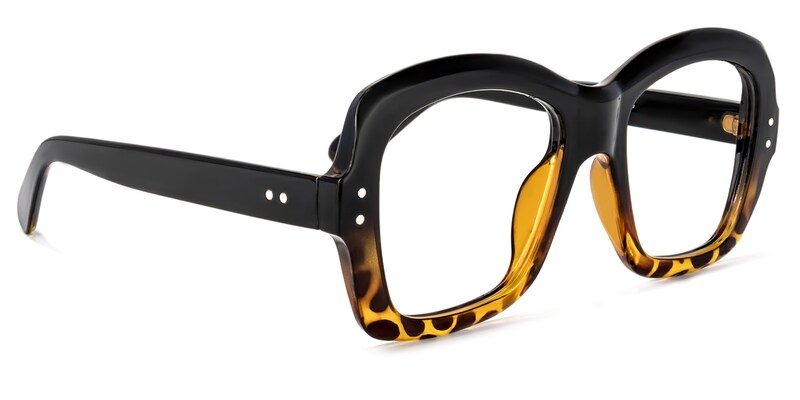 Mckenzie Square Black Glasses | Zeelool Glasses2