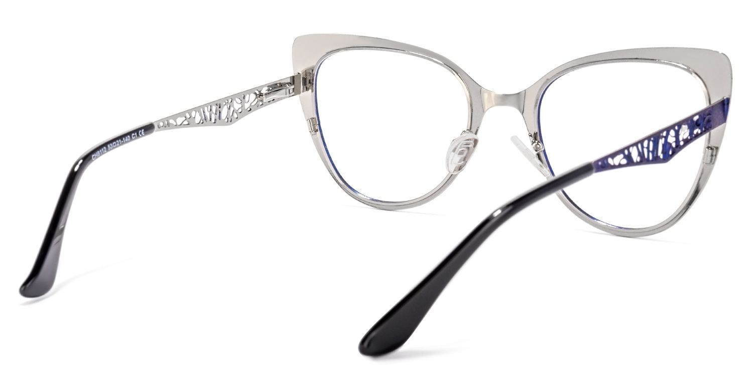Eileen Cateye Blue Glasses | Zeelool Glasses4