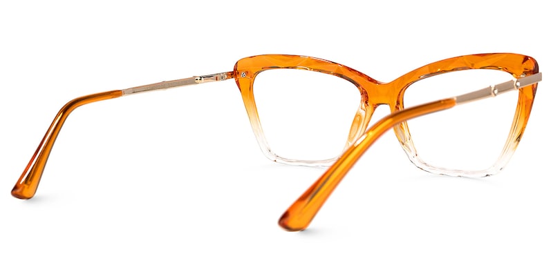 Juliet Cateye Orange Glasses | Zeelool Glasses3