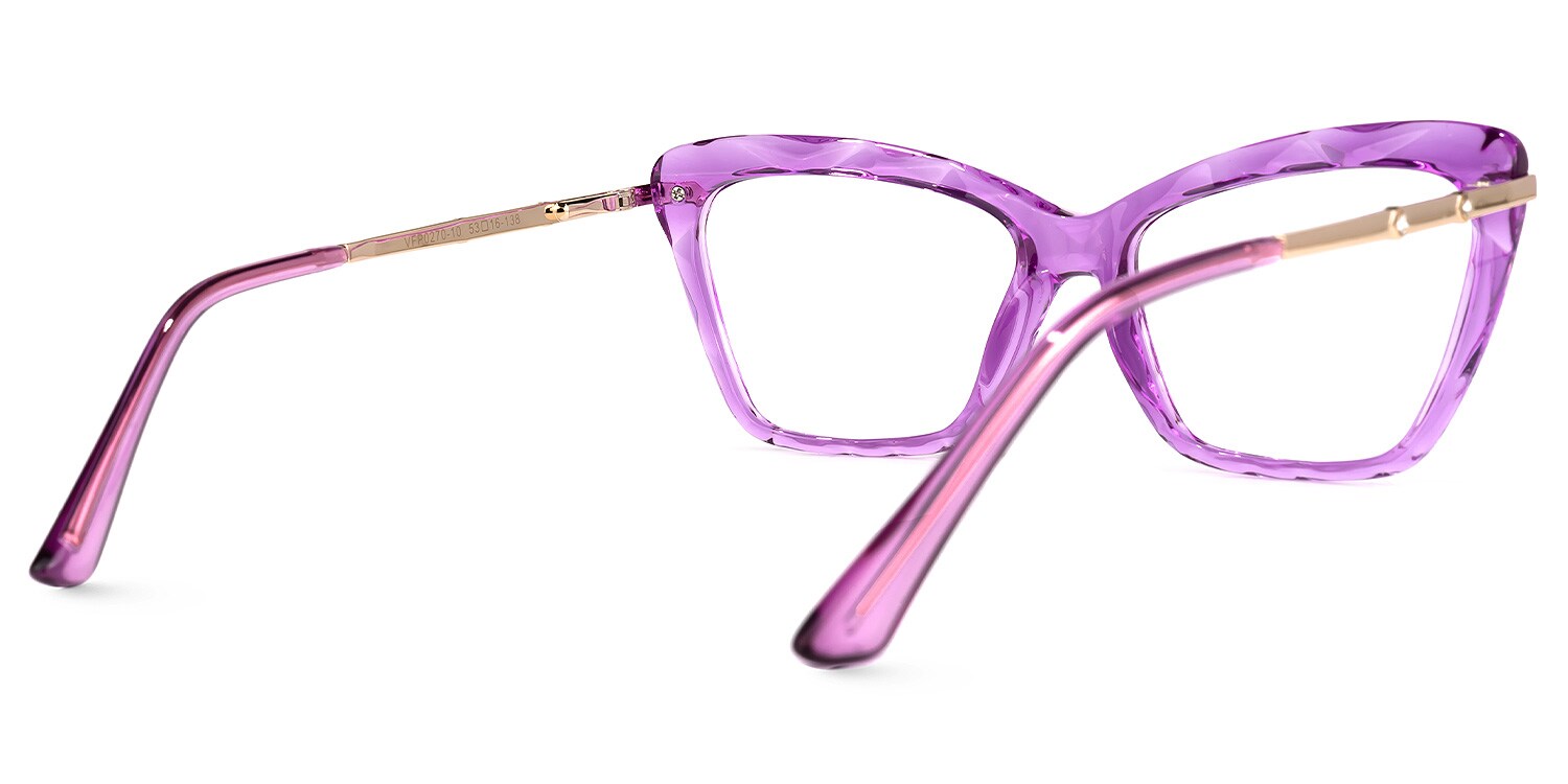 Juliet Cateye Purple Glasses Zeelool Glasses