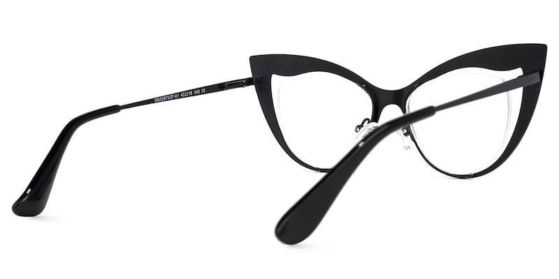 Jalisa Cateye Silver Glasses | Zeelool Glasses3