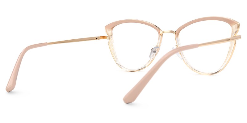 Dunlop Cateye Pink Glasses | Zeelool Glasses3