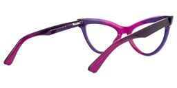 Sekudo Cateye Purple Glasses3