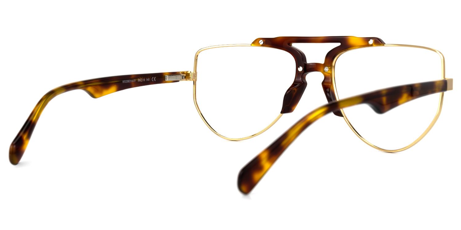 Machuca Geometric Tortoise Glasses | Zeelool Glasses