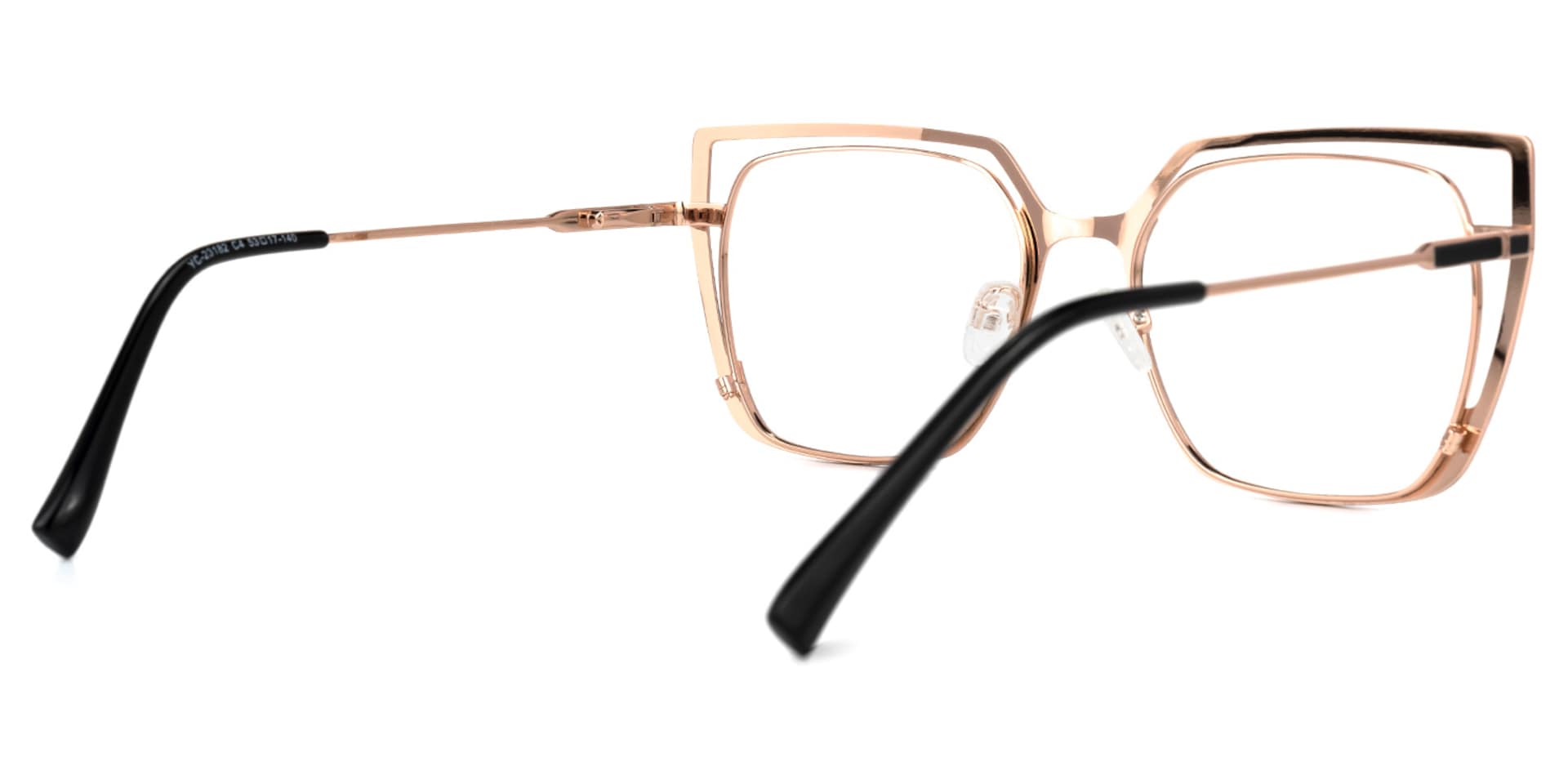 Letechia Square Black Glasses | Zeelool Glasses3