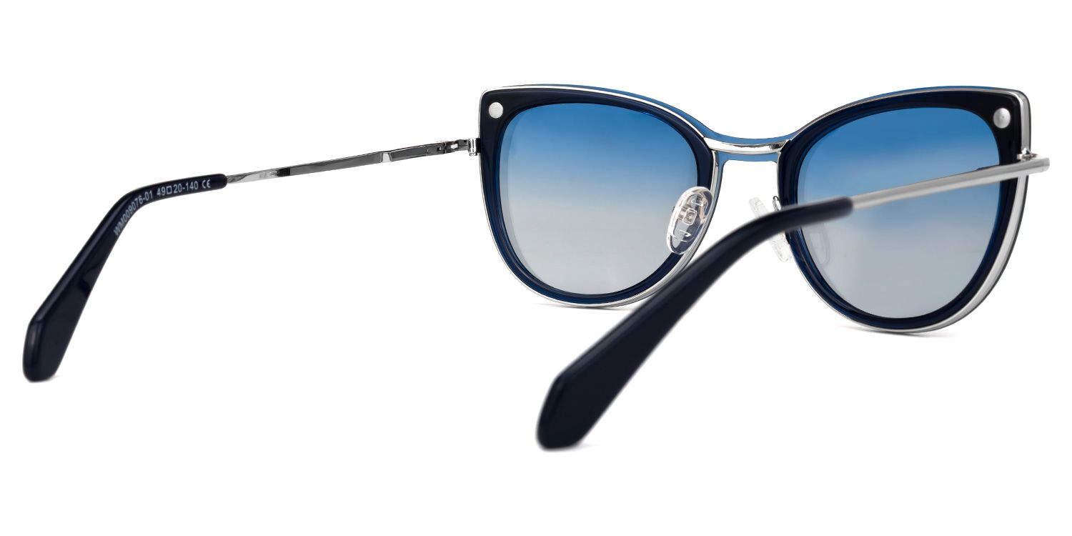 Paulette Clip-on Blue Glasses | Zeelool Glasses4