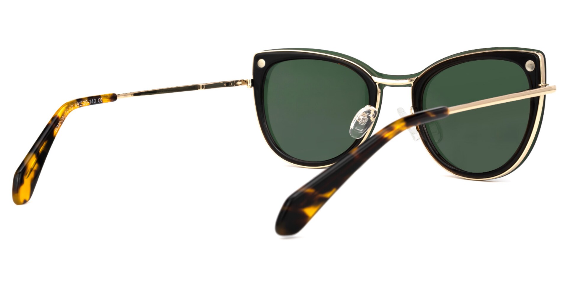 Paulette Clip-on Green Glasses | Zeelool Glasses4